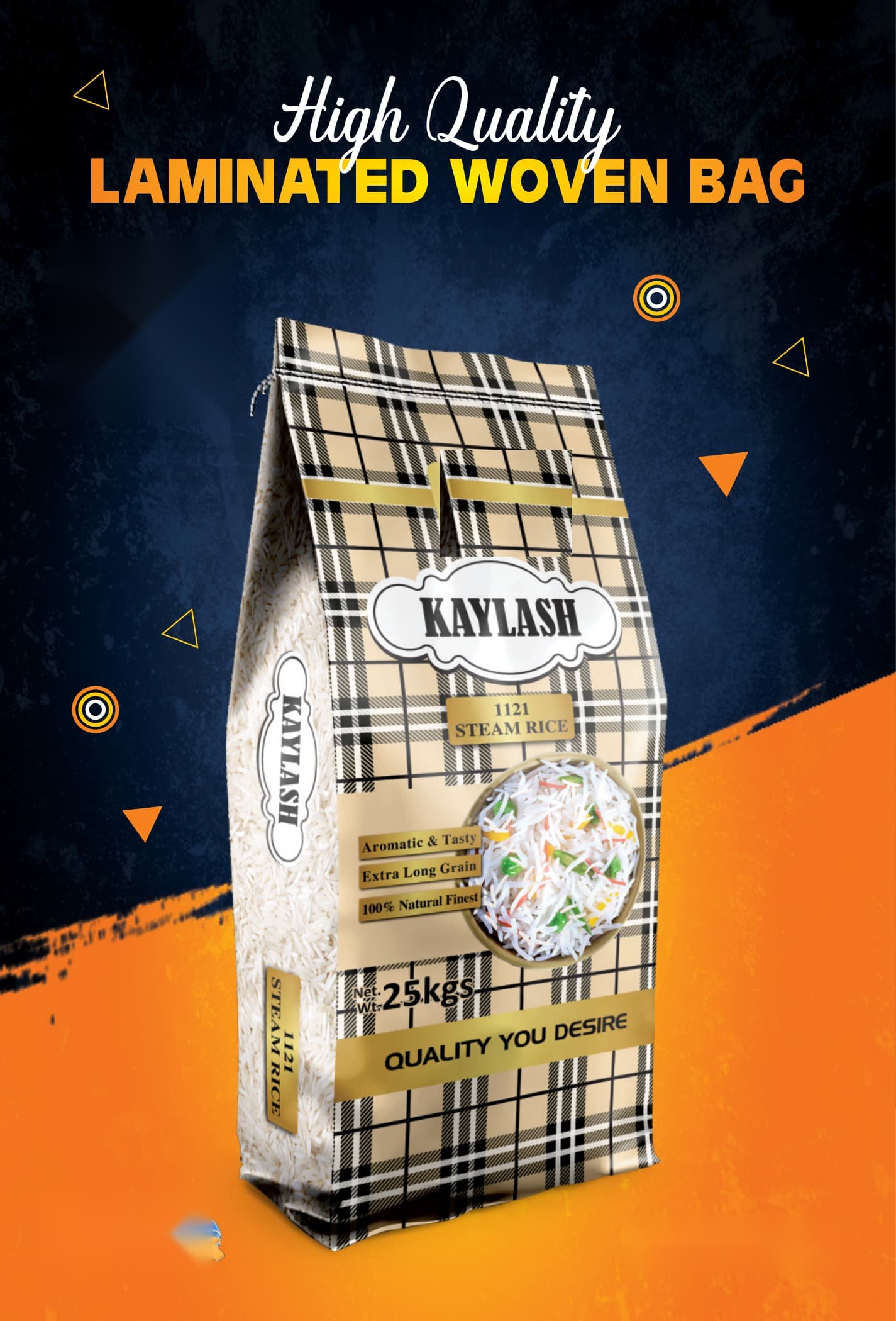 Laminated Woven Rice Bag